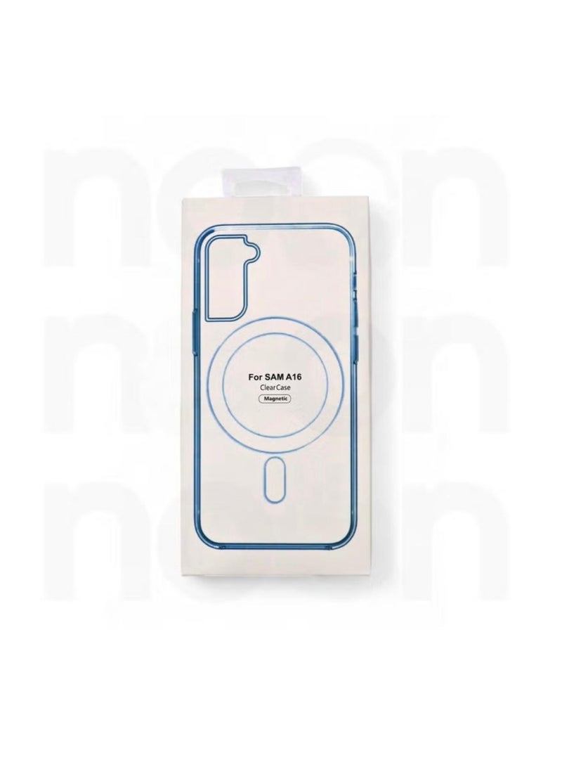 نيفيو غطاء مغناطيسي لهاتف Samsung Galaxy A16 متوافق مع MagSafe، غطاء شفاف من TPU مع إطار مطلي فاخر، غطاء حماية مقاوم للصدمات - Image 5